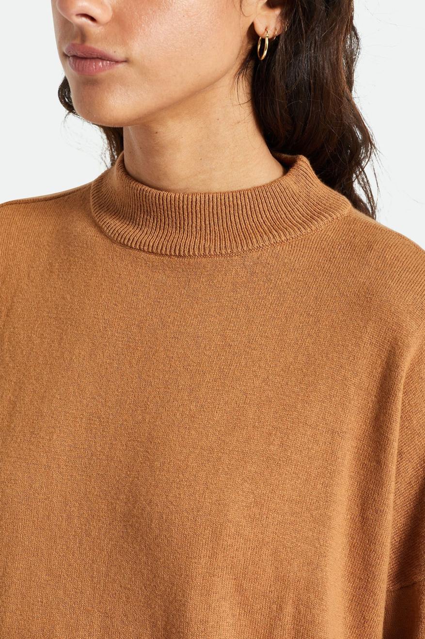 Suéteres Brixton Reserve Oversized Cashmere Mujer Marrom | WKSGPA910