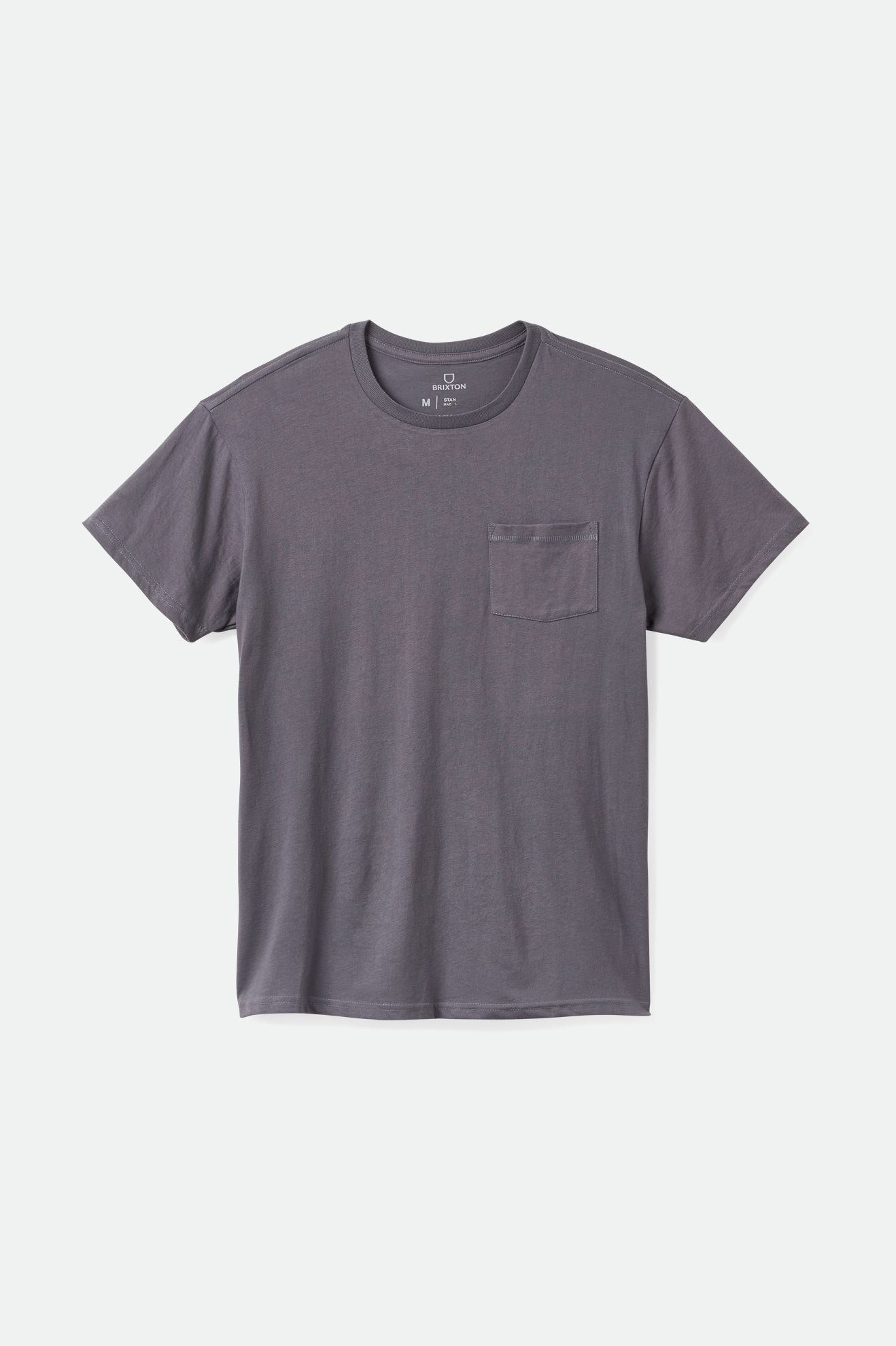 Tops Brixton Basic S/S Pocket Hombre Azules | OIUZRT170