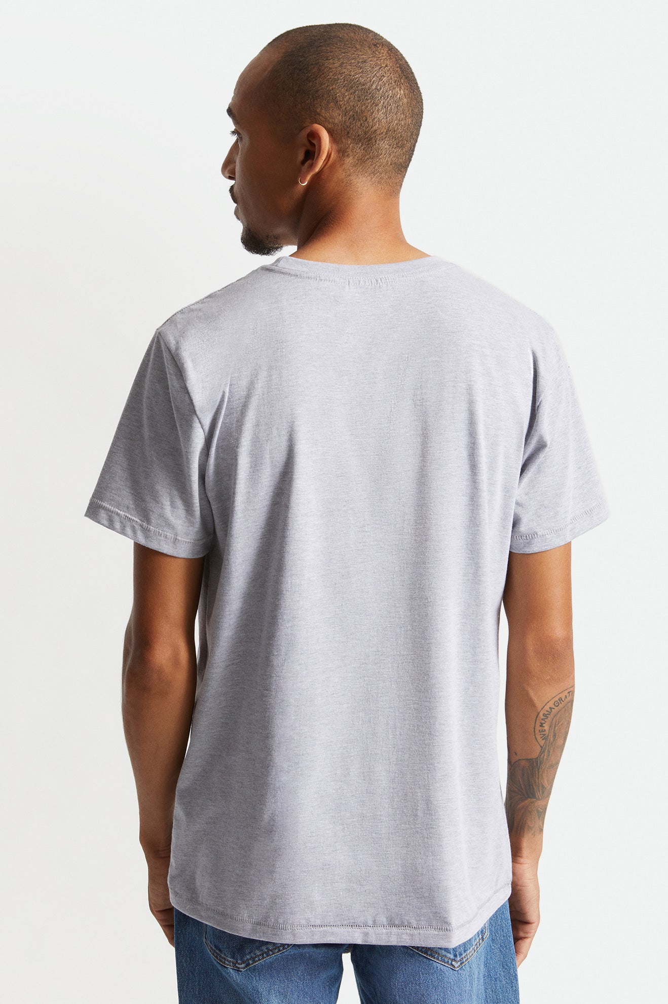 Tops Brixton Basic S/S Tailored Hombre Grises | TWPVBF025