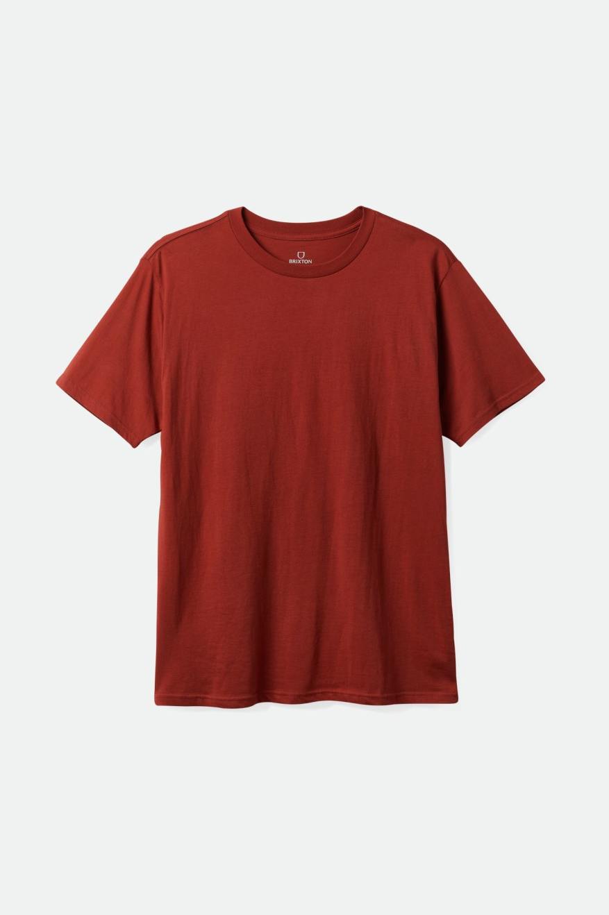 Tops Brixton Basic S/S Tailored Hombre Rojos | OXKGIV603