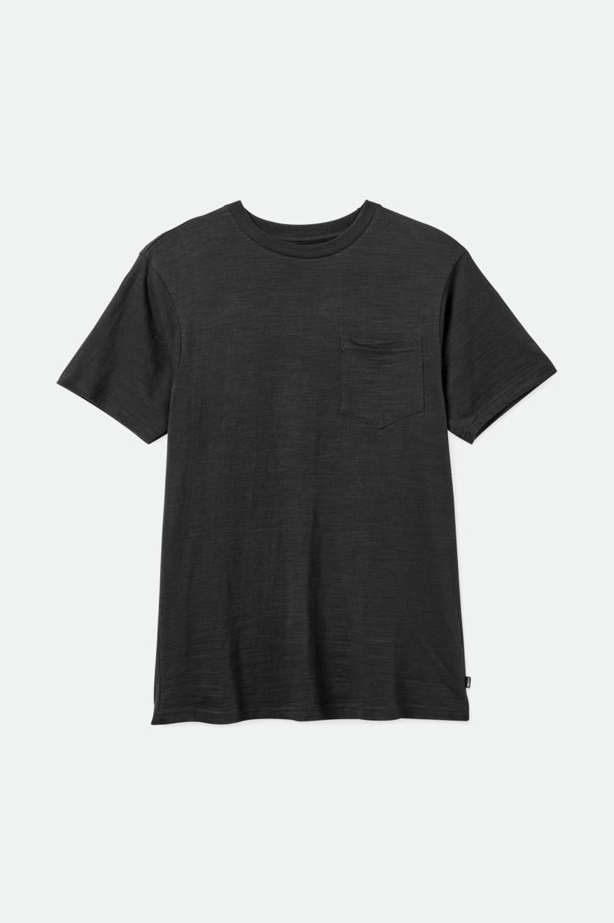 Tops Brixton Basic Slub S/S Pocket Hombre Negros | WLXTSM239