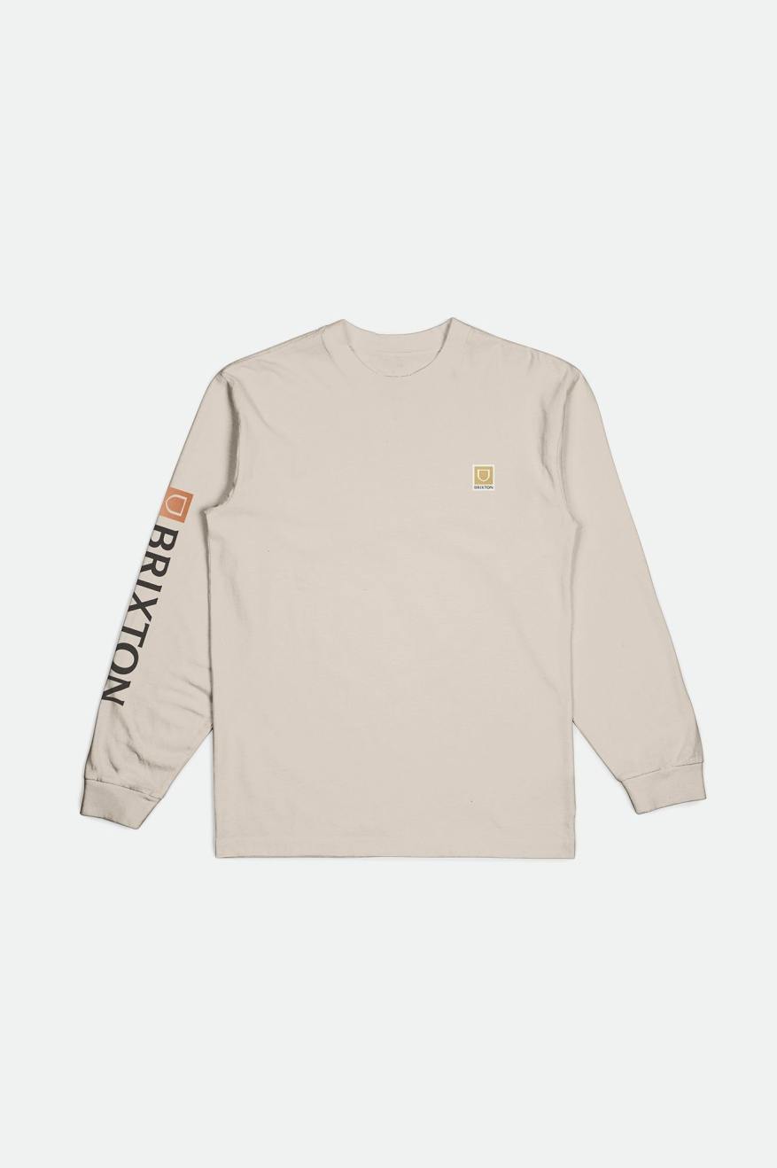 Tops Brixton Beta II L/S Standard Hombre Creme | DWNYQF529