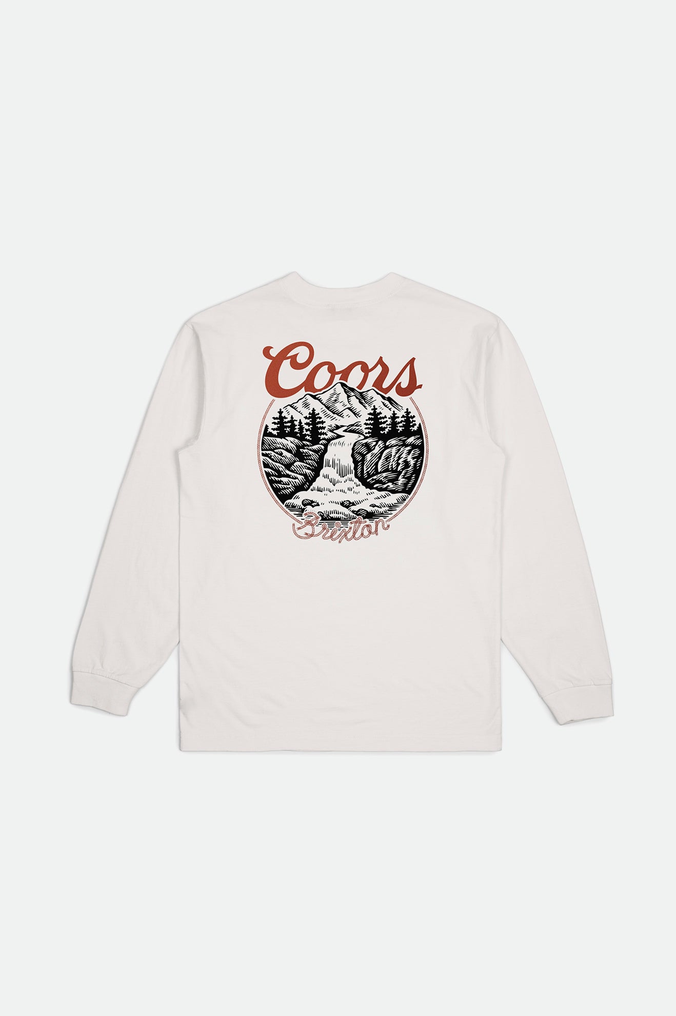 Tops Brixton Coors Rocky L/S Standard Hombre Blancos | NKJZBM345