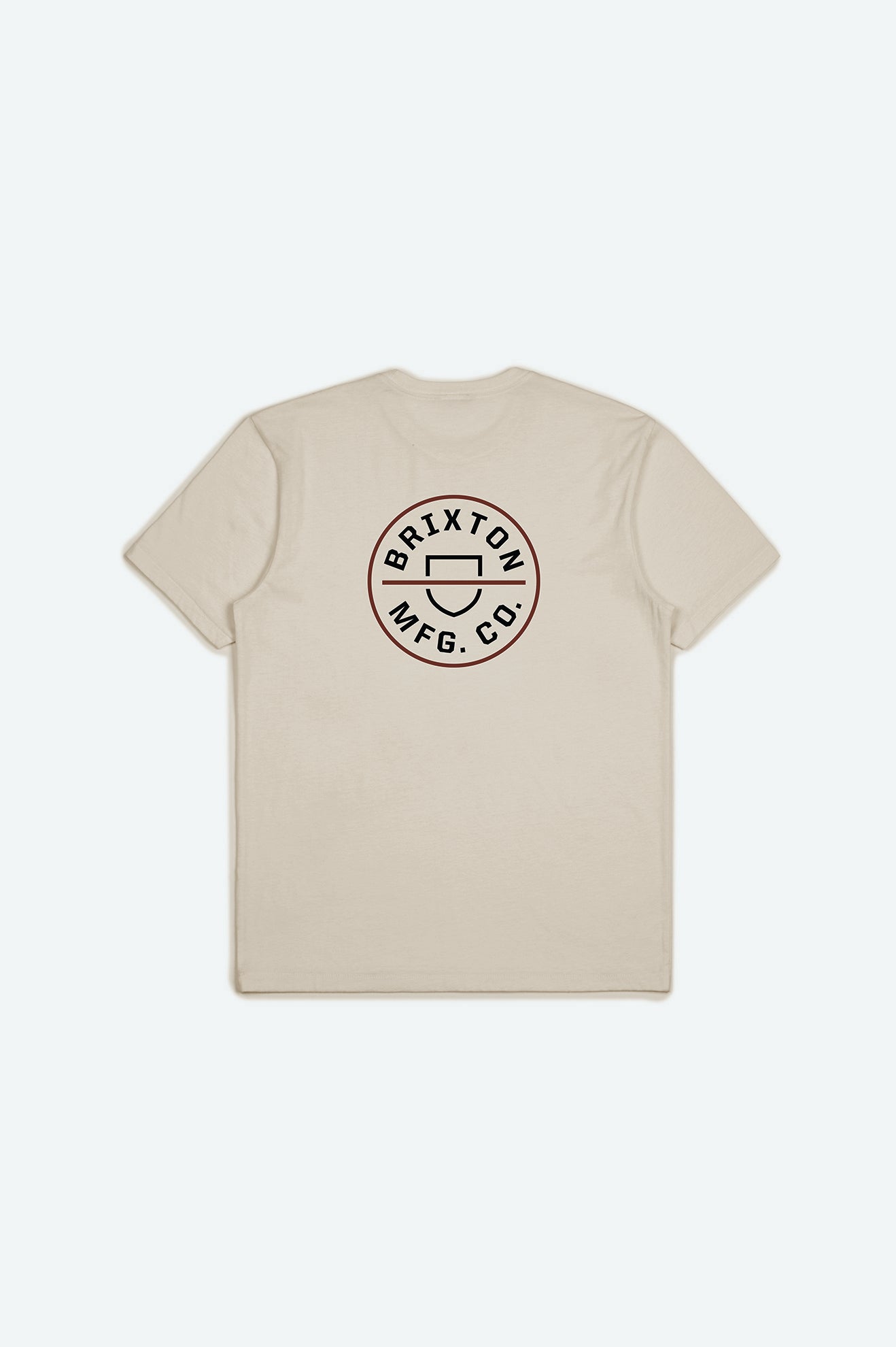 Tops Brixton Crest II S/S Standard Hombre Creme | LRYXZU792