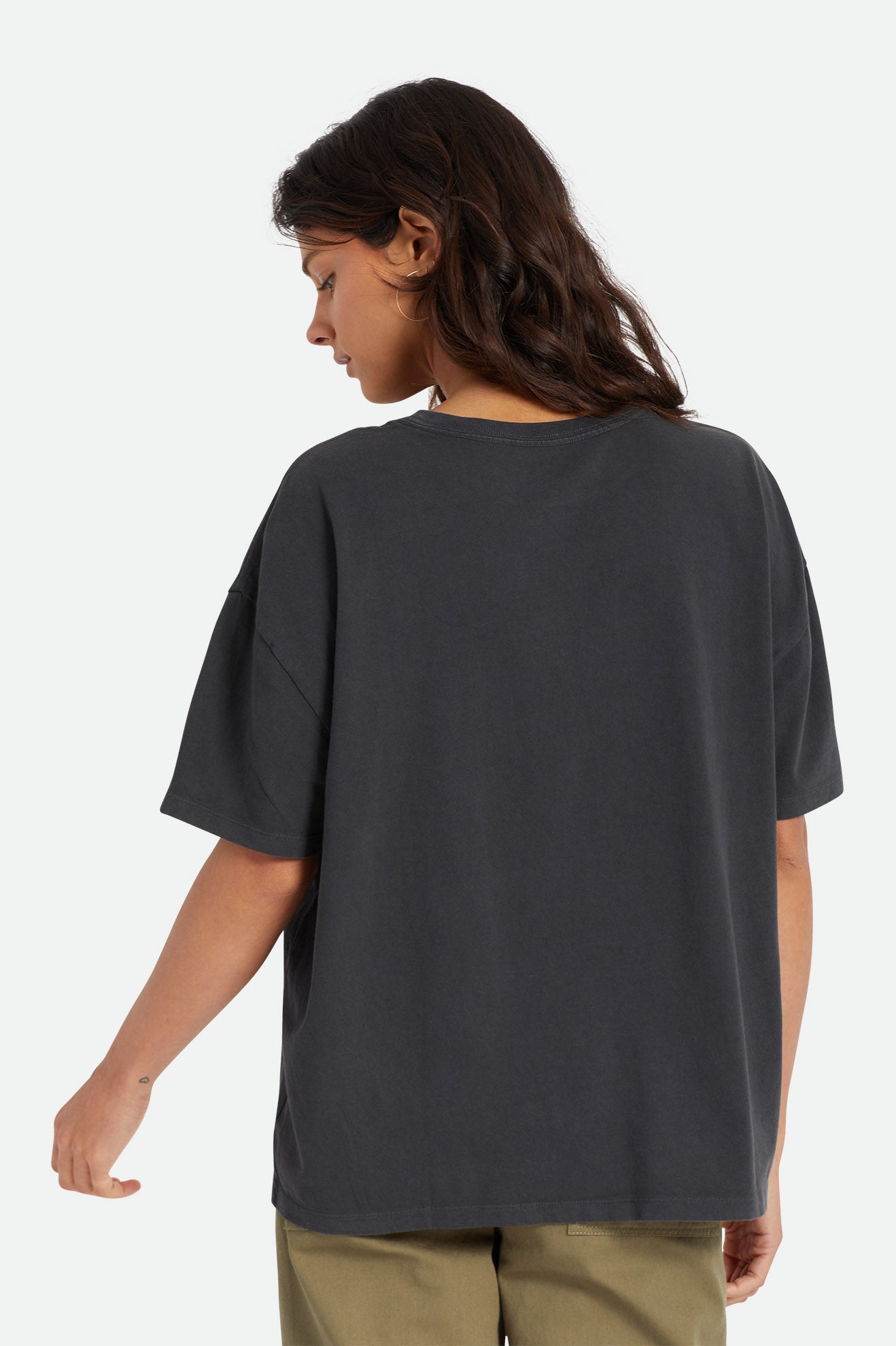 Tops Brixton Oversized Boyfriend Mujer Negros | DHUXAW816