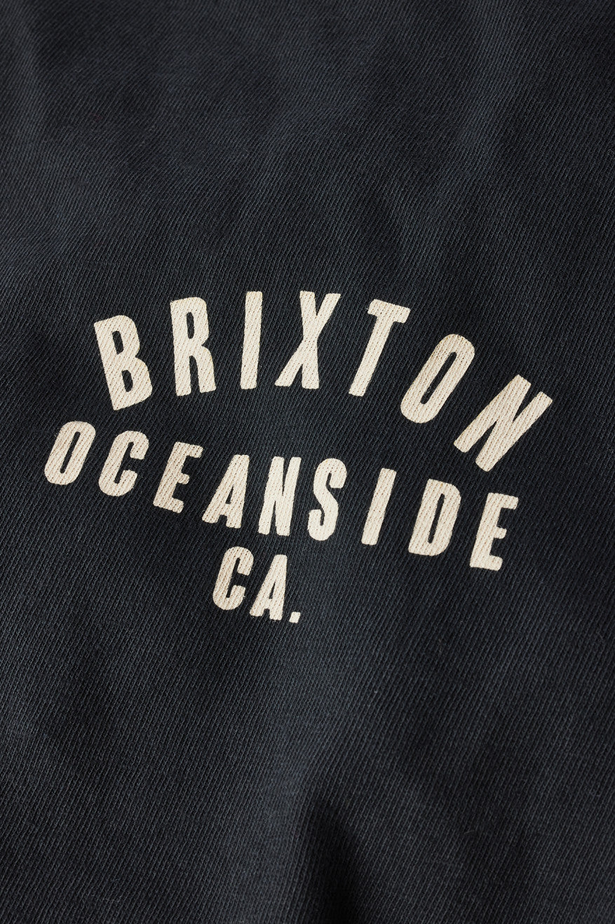 Tops Brixton Woodburn Oceanside S/S Standard Hombre Negros Blancos | AWNRML069