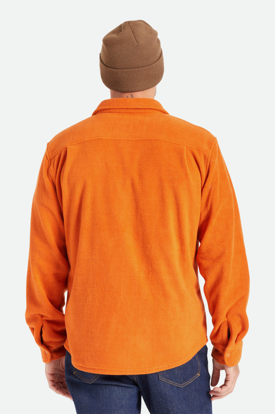 Tops De Franela Brixton Bowery L/S Arctic Stretch Fleece Hombre Naranjas | IPVJUX783