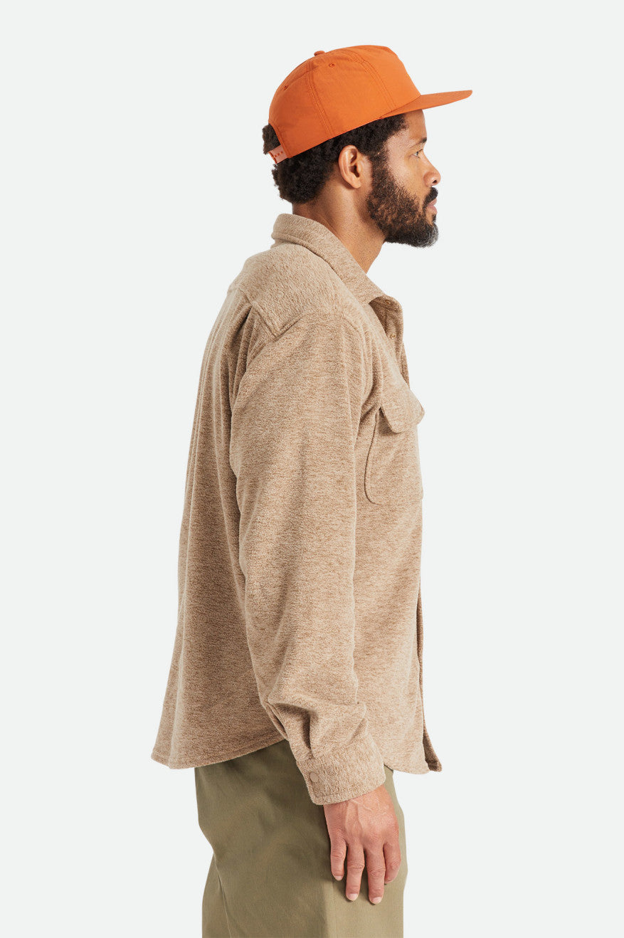 Tops De Franela Brixton Bowery L/S Arctic Stretch Fleece Hombre Beige | VGRBQM387