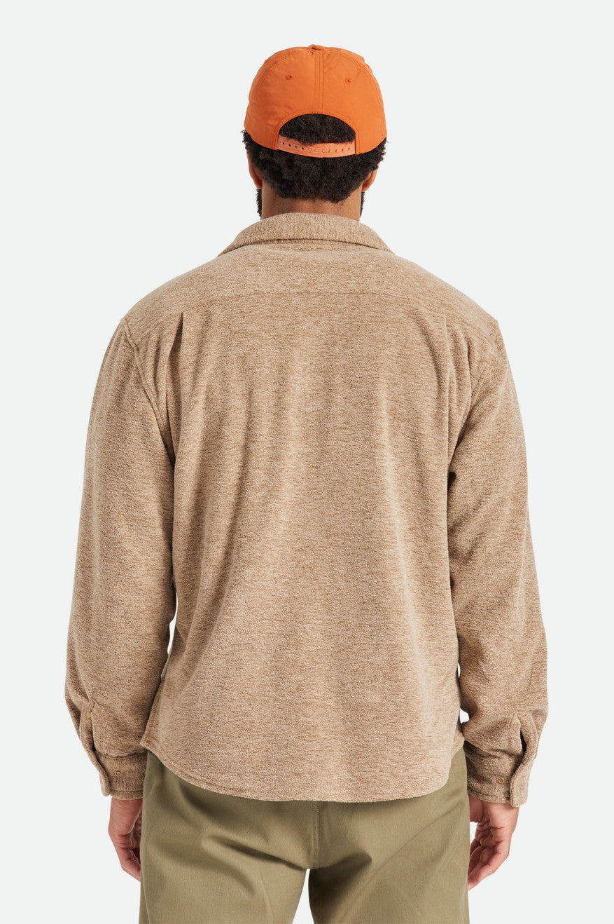 Tops De Franela Brixton Bowery L/S Arctic Stretch Fleece Hombre Beige | VGRBQM387