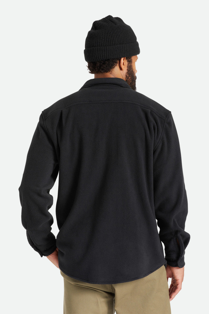 Tops De Franela Brixton Bowery L/S Arctic Stretch Fleece Hombre Negros | WNIYAH276