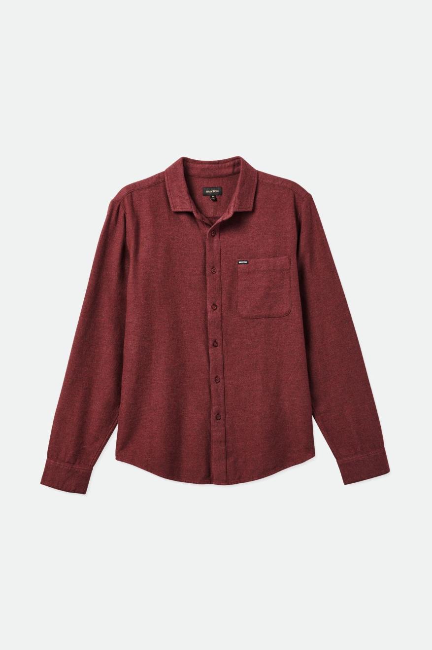 Tops Tejidos Brixton Bixby Reserve L/S Hombre Rojos | EIDTHP450