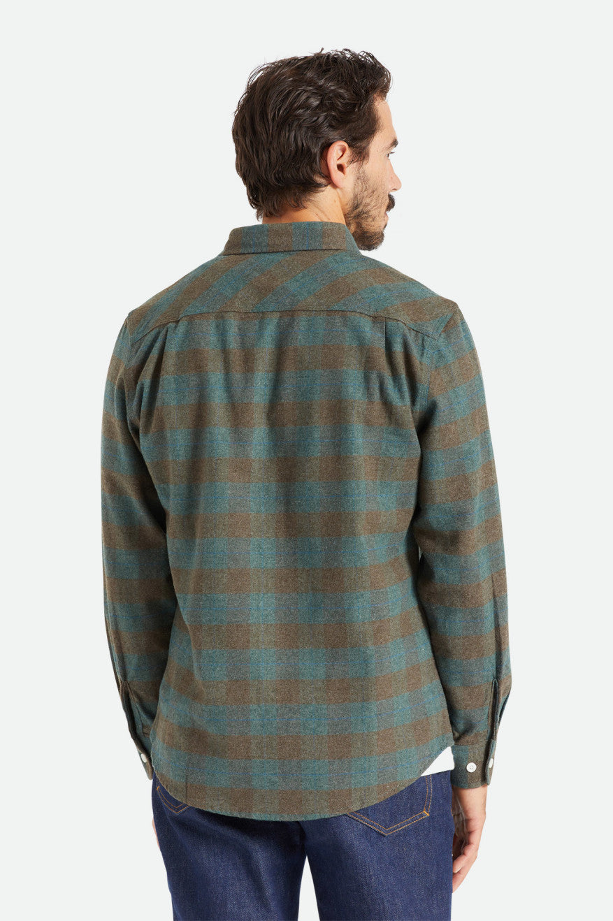 Tops Tejidos Brixton Bowery L/S Hombre Azules | SYZWUQ350