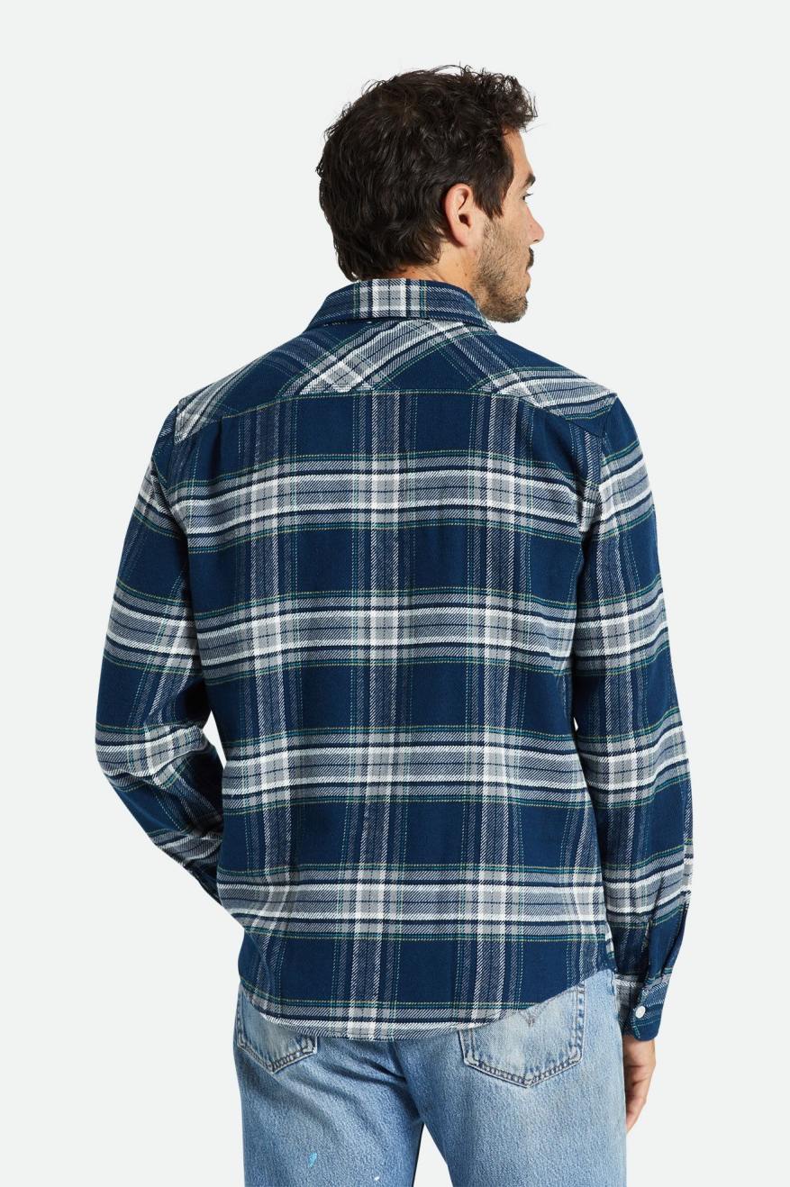 Tops Tejidos Brixton Bowery L/S Hombre Grises | OZMVJC351