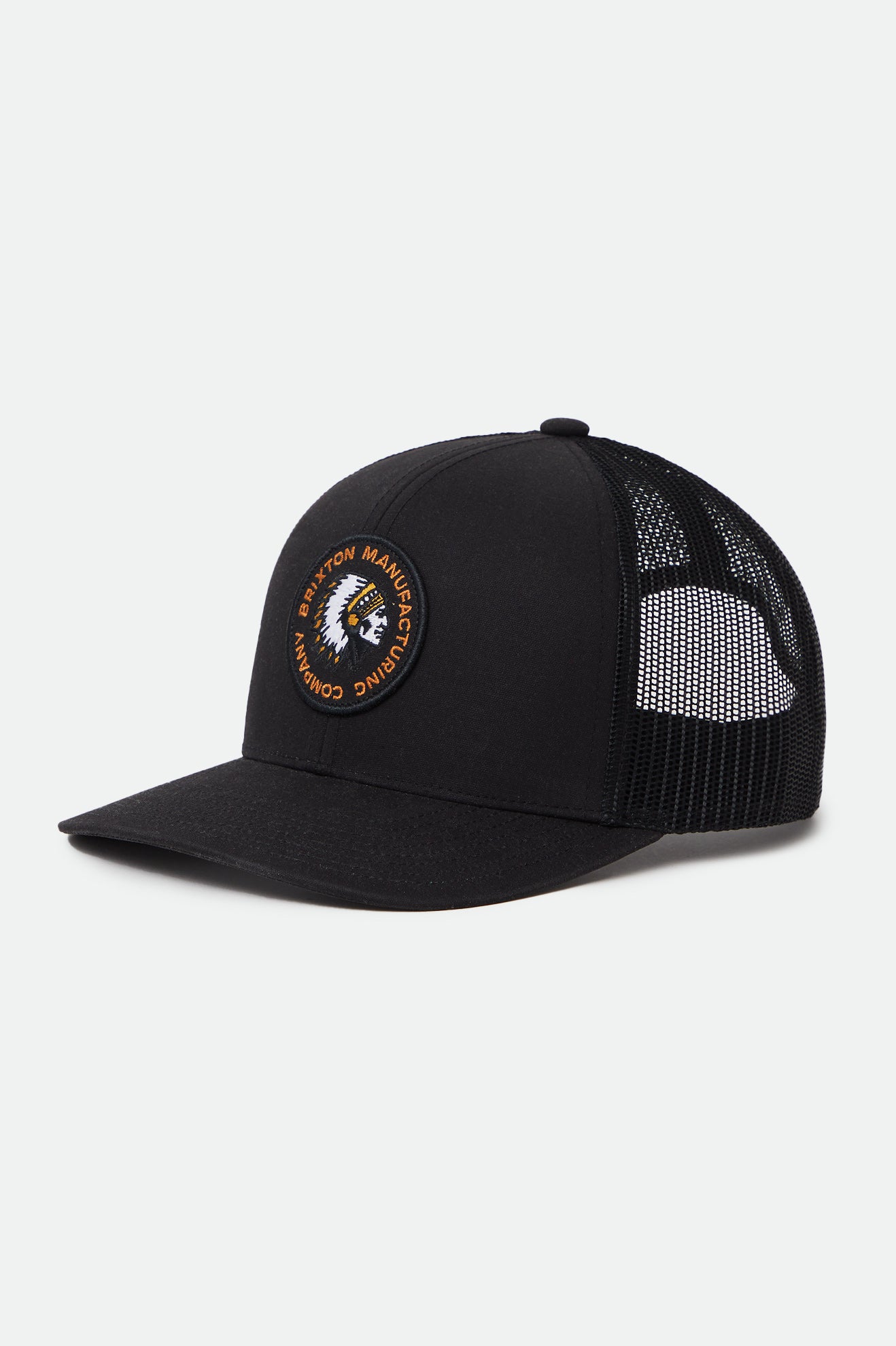 Gorras Brixton Rival Stamp NetPlus MP Trucker Hat Hombre Negros | SWLAKO781