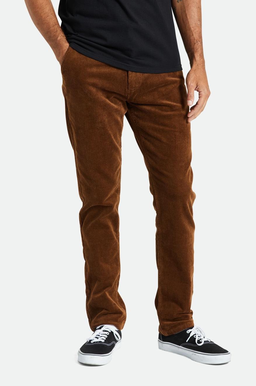 Pantalones Brixton Choice Chino Regular Hombre Marrom | CADNJY097