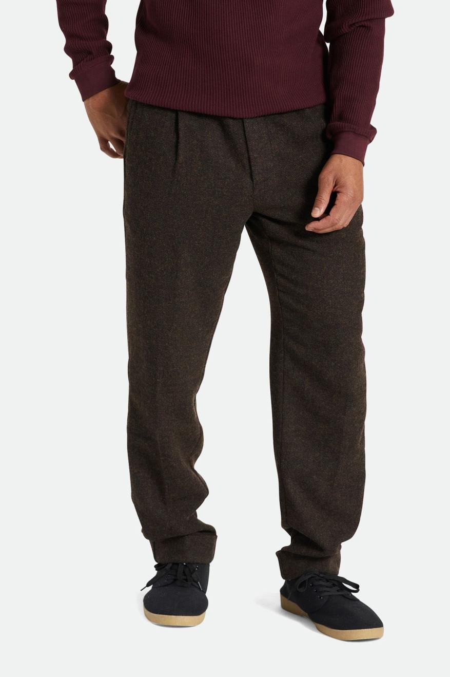 Pantalones Brixton Regent Reserve Trouser Hombre Marrom | LGAURH162