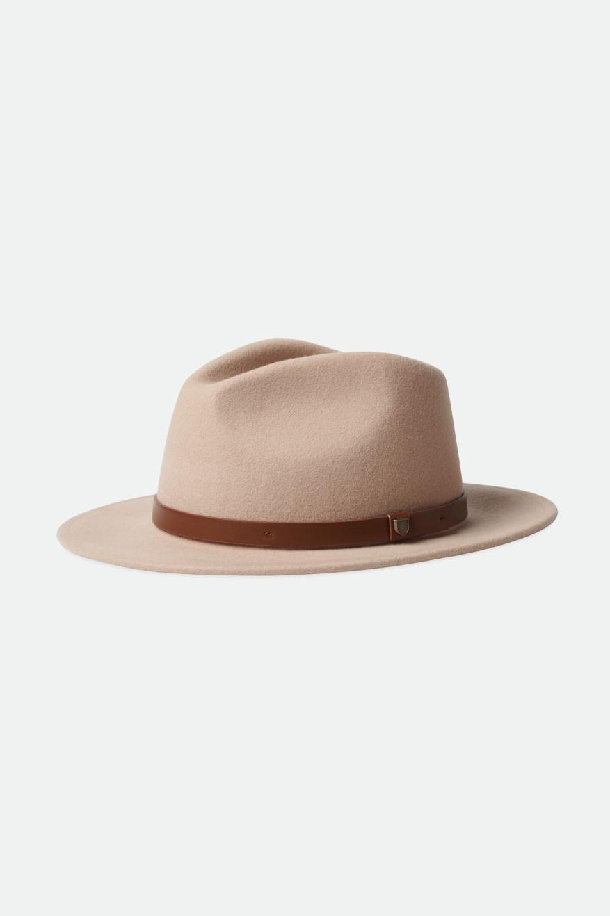 Sombreros De Fieltro Brixton Messer Fedora Mujer Verdes Claro | SRVXBE385