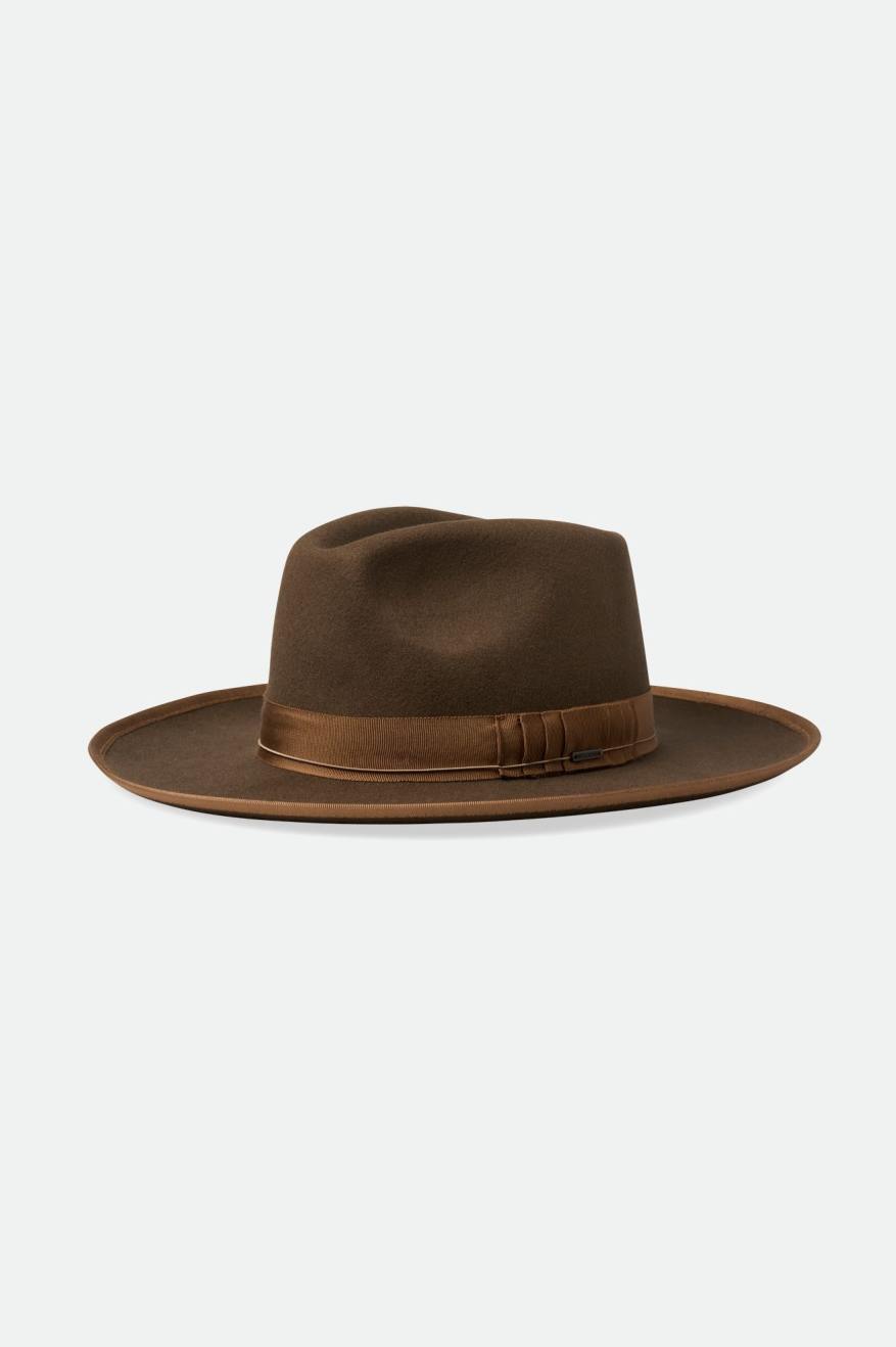 Sombreros De Fieltro Brixton Reno Fedora Mujer Marrom | QGTOWP456