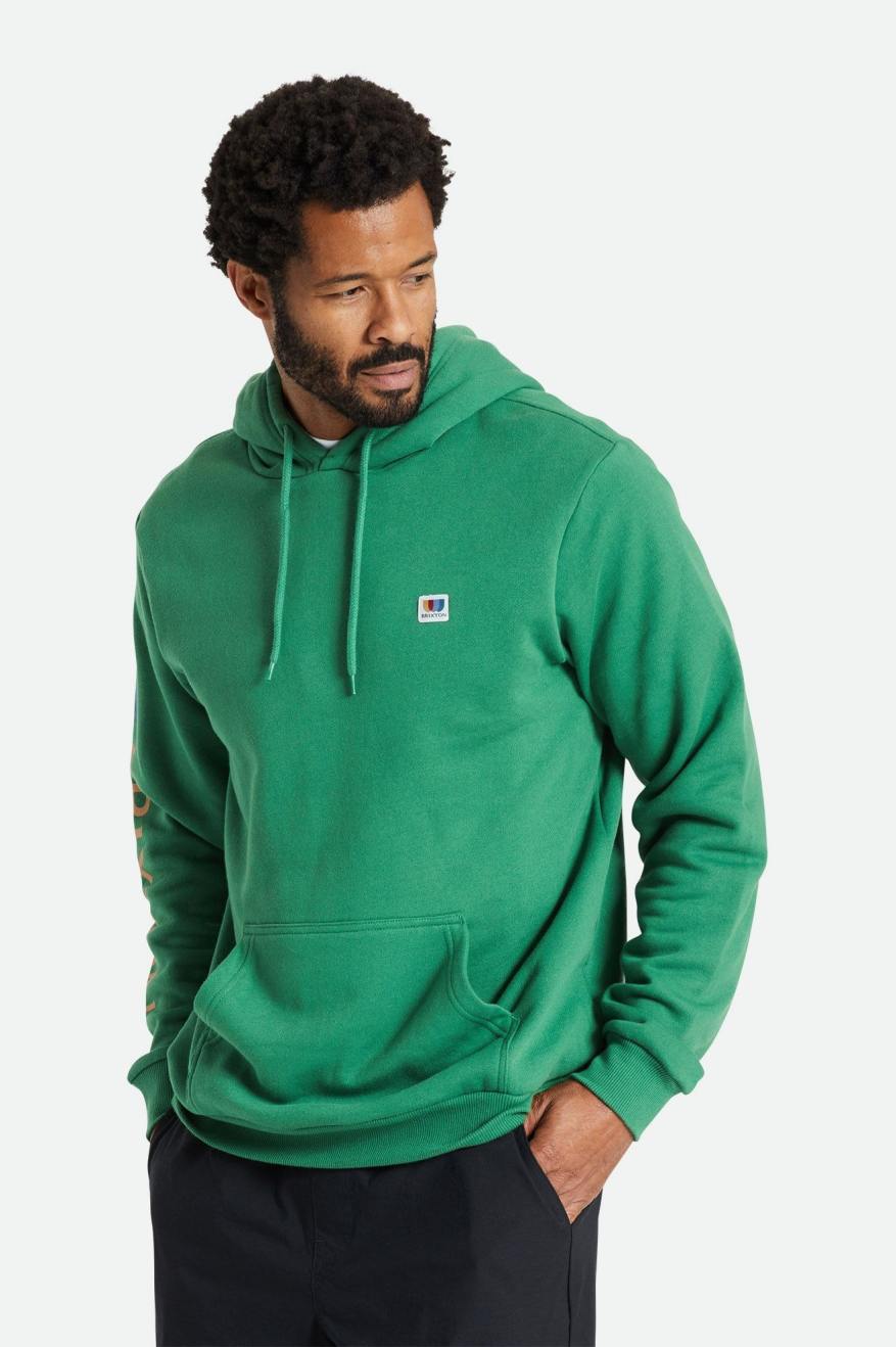 Sudadera Con Capucha Brixton Alton Hombre Verdes | OGFZBM398